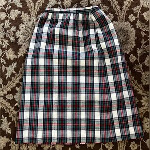 Vintage Pendleton plaid skirt